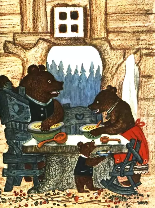Три медведя - русская народная сказка с картинками читать онлайн бесплатно,  Маша и три медведя, книги на FairyTales.Site
